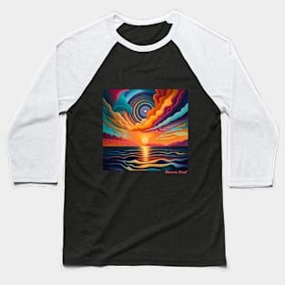 Moonrise, Sunset Baseball T-Shirt